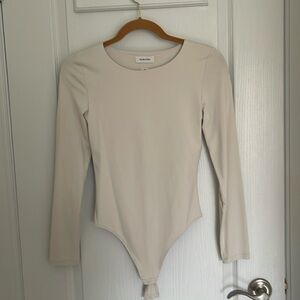 Babaton, Contour Crew Longsleeve, Body Suit,  Matt Pearl like new worn once